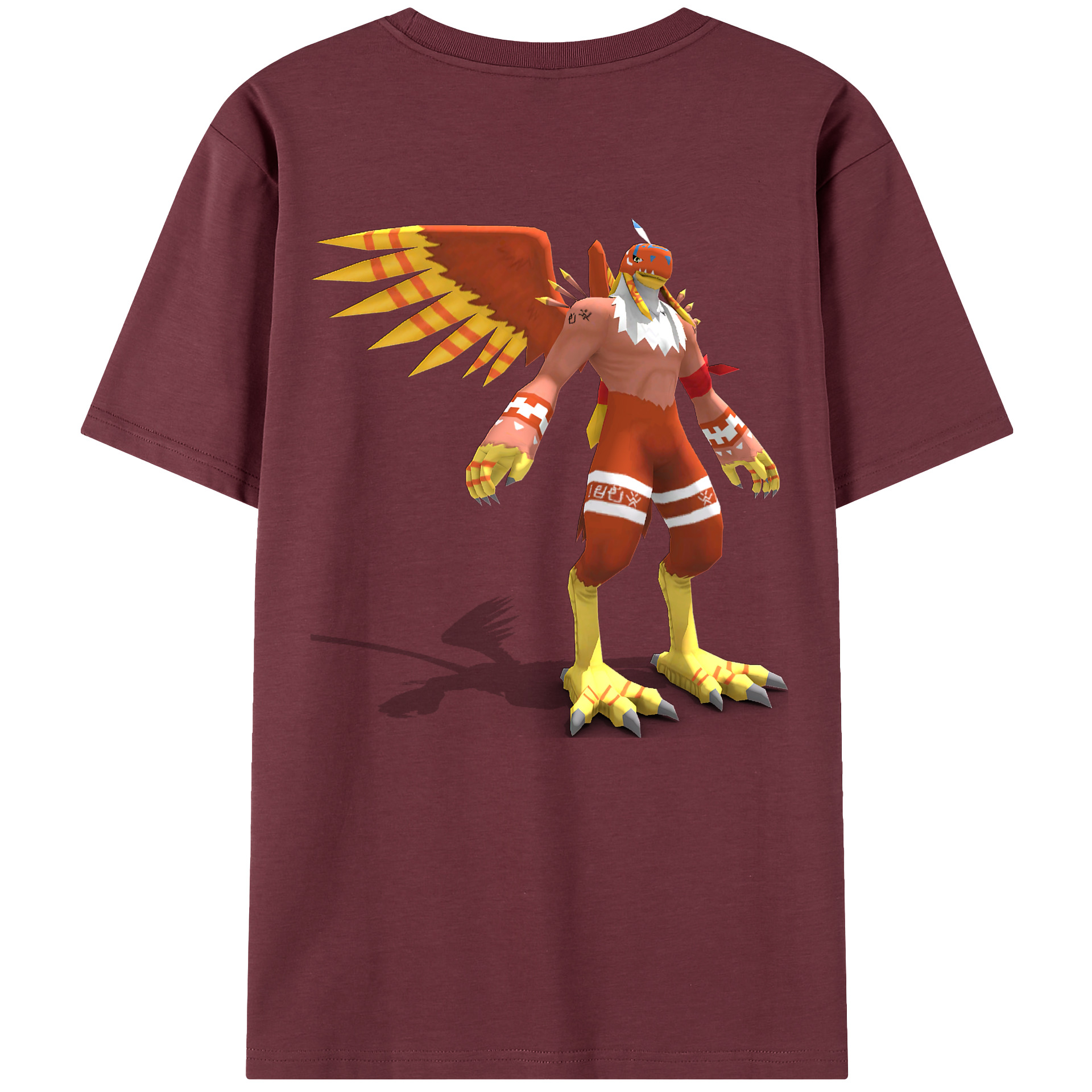 （画像用） Digimon デジタルモンスター/デジモン 綿100％半袖Tシャツ（背面プリント）